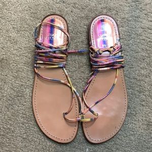 Stuart weitzman 8.5 tan/multi color used